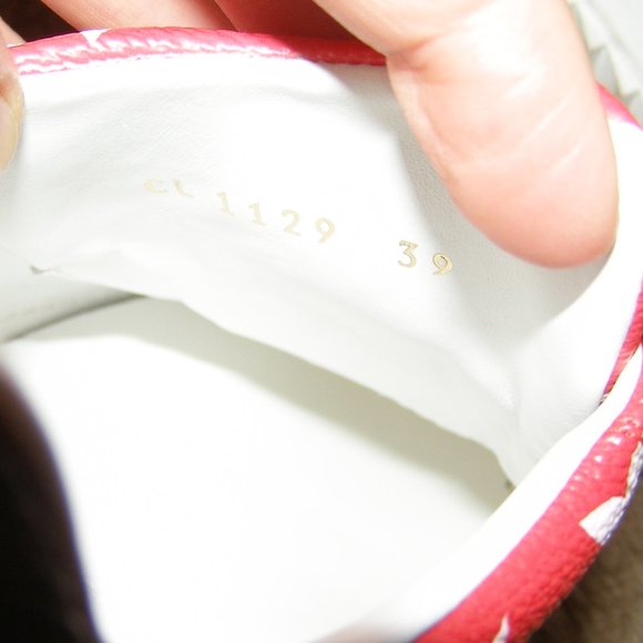 🔥 size 8.5/39 Authentic Louis Vuitton Time Out sneaker Red and Pink - Picture 12 of 16